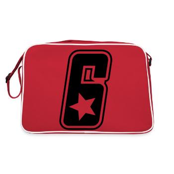 N ° 6 - Sac Retro - rouge/blanc - Dos