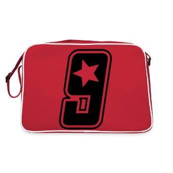 Squad n ° 9 - Sac Retro - rouge/blanc - Dos