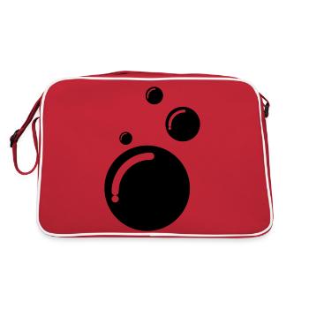 Bubbles - Retro Bag - red/white - Back