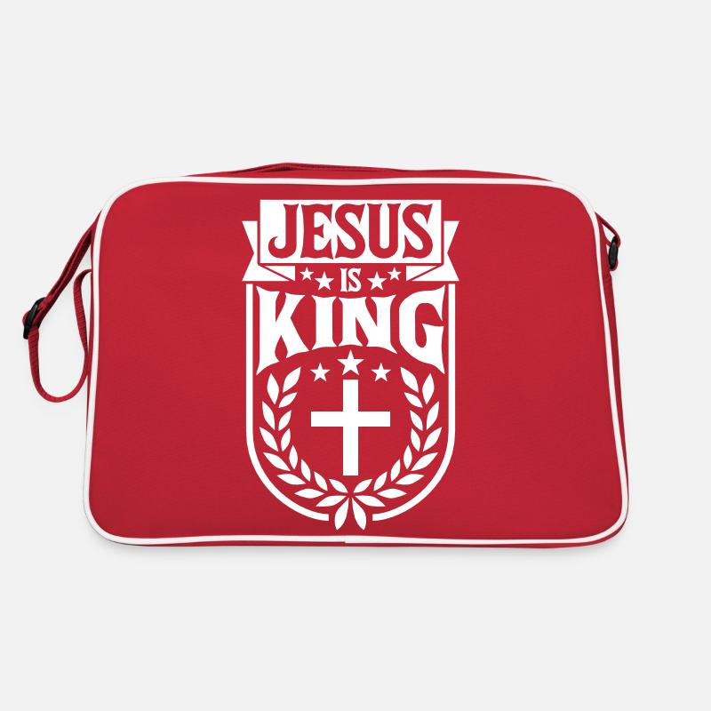 jesus is king quote Retro Bag