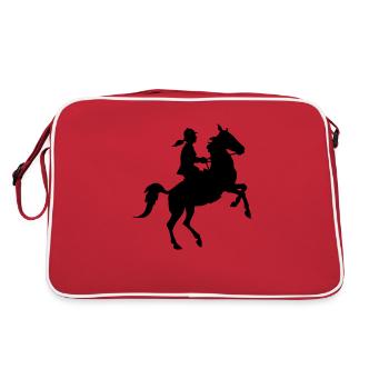 Horsewoman - Retro Bag - red/white - Back