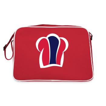 Chapeau de chef thaïlandais Cuisine Chef thaïlandais - Sac Retro - rouge/blanc - Dos