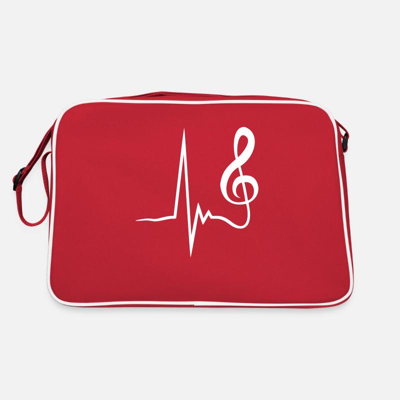 Musique Pulse clef note mélodie note de musique Sac Retro