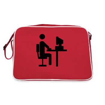 Office - Retro Bag - red/white - Back