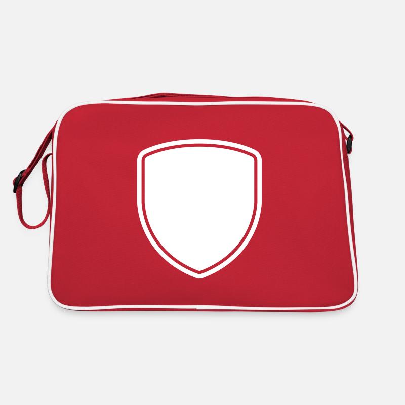 SHIELD BADGE PATCH SHAPE LOGO Retro Bag