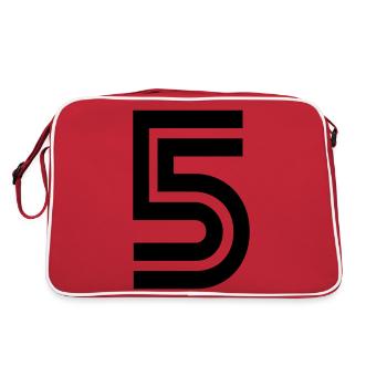 Numéro 5 t-shirt - Sac Retro - rouge/blanc - Dos
