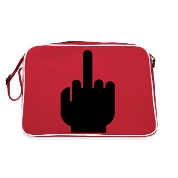 Fuck you ! - Retro Bag - red/white - Back