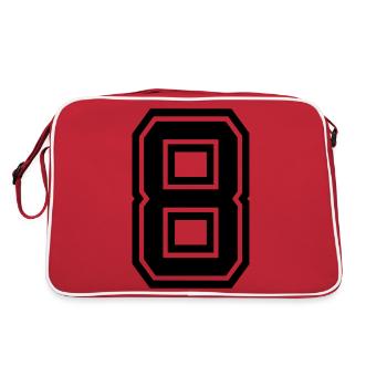 8 - Retro Bag - red/white - Back