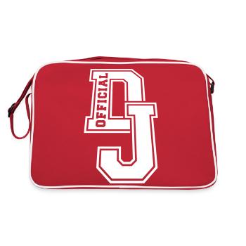 Cool officiel DJ Club Musique Fête Timbre Graffiti - Sac Retro - rouge/blanc - Dos