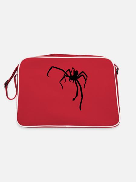 Huntsman Spider - Retro Tasche - Rot/Weiß - Hinten