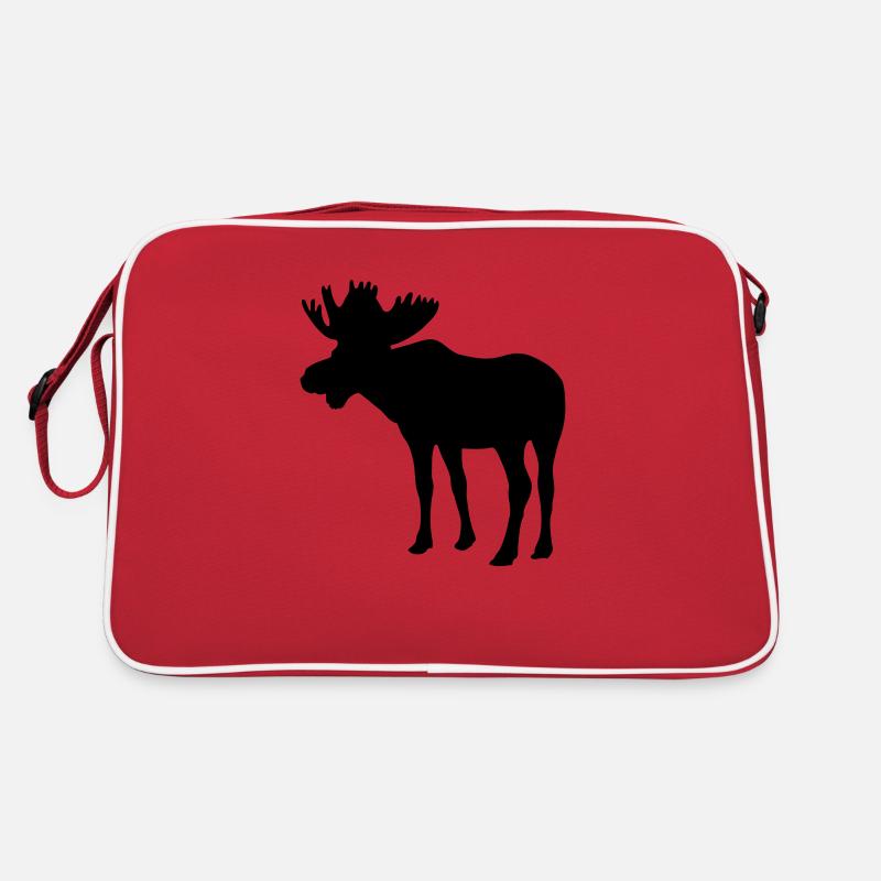 Elch - Moose - Elk Retro Tasche