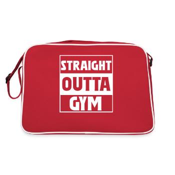 Straight Outta Gym - Retro Bag - red/white - Back