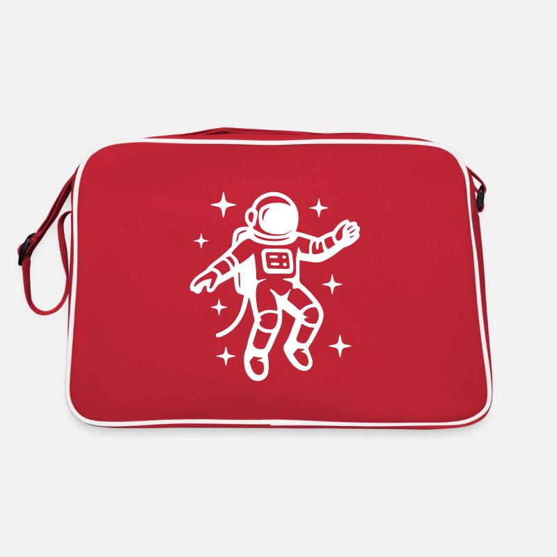 Astronaut floating freely in space Retro Bag