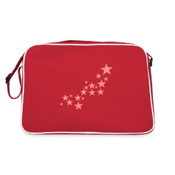 Star Pattern Symbols - Retro Bag - red/white - Back
