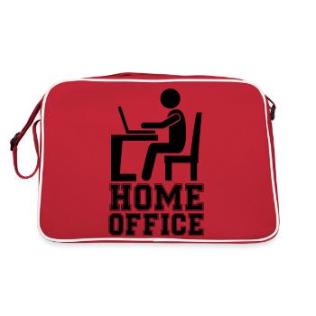 computer work home office - Retro Bag - red/white - Back