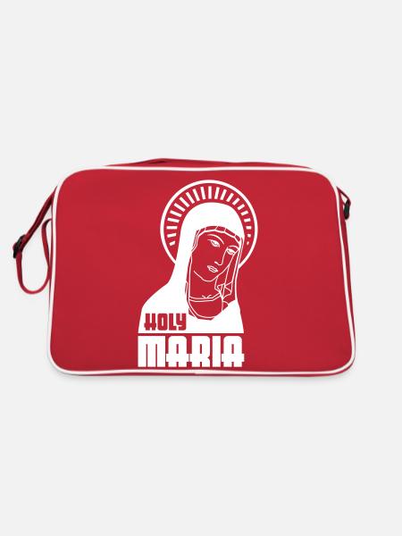 Holy Mary - Retro Bag - red/white - Back