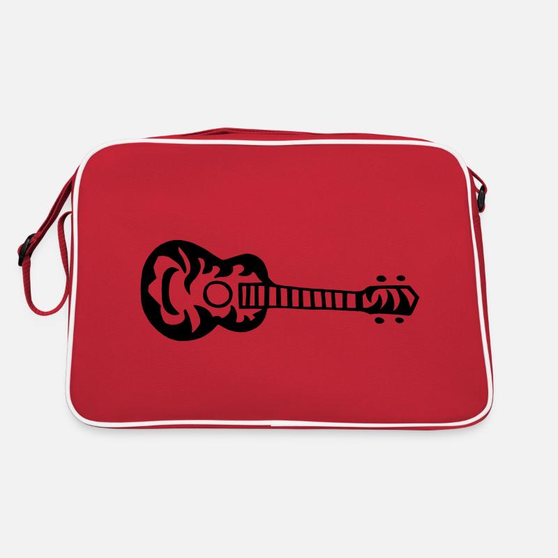 Ukulele Gitarre einfarbig 3 Retro Tasche