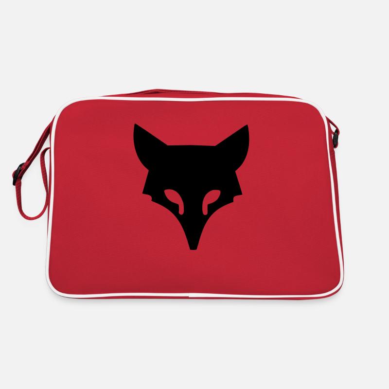 fuchskopf black label - Retro Tasche - Rot/Weiß