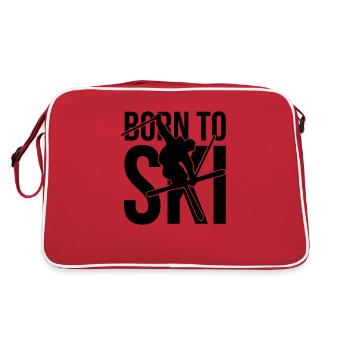 born to ski 04 freestyle - Retro Bag - red/white - Back