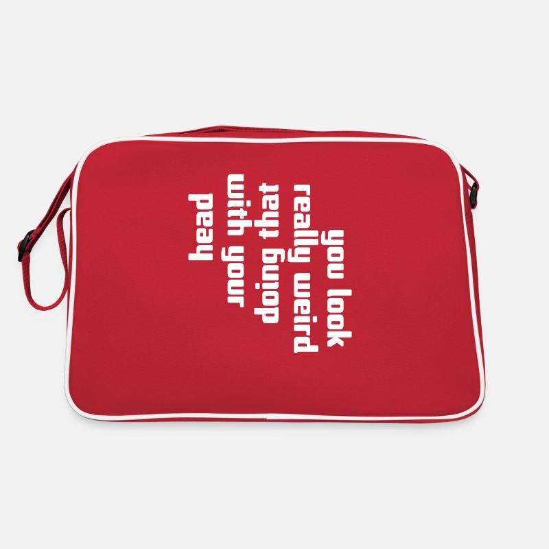 you look really weird Retro Bag