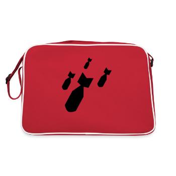 Bomben - Retro Tasche - Rot/Weiß - Hinten