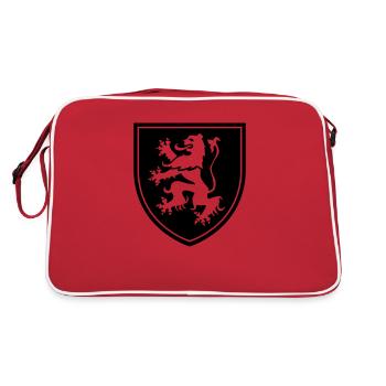 Lion chablais - Retro Bag - red/white - Back