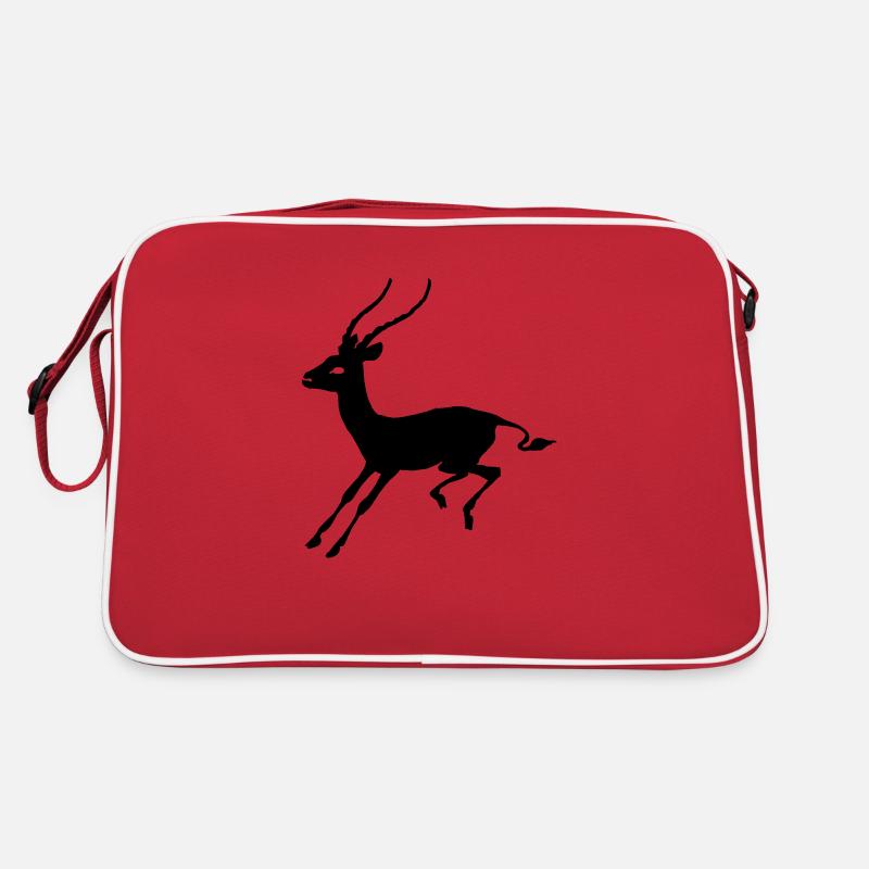 Gazelle - Retro Tasche - Rot/Weiß