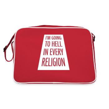 En allant en enfer - Sac Retro - rouge/blanc - Dos