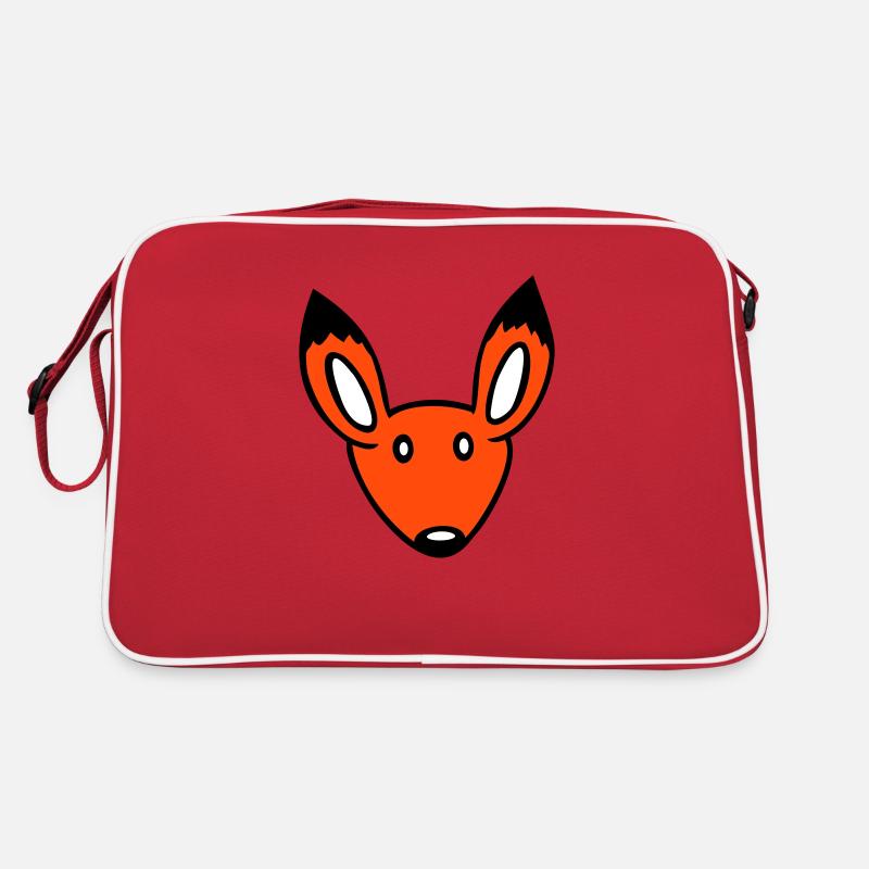 Fuchs Rotfuchs Wildes Tier Schlauer Wald Bewohner Retro Tasche