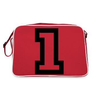 1 - Retro Bag - red/white - Back