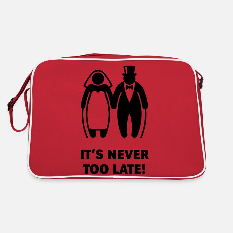 It's Never Too Late! (Mature Couple / Wedding) Retro Bag