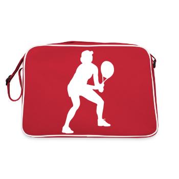 Joueur de tennis - Sac Retro - rouge/blanc - Dos