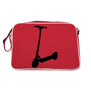 Scooter électrique scooter scooter - Sac Retro - rouge/blanc - Dos