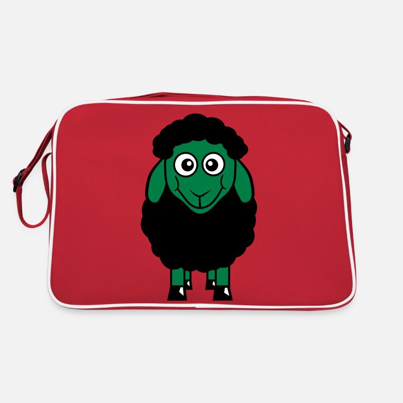 Schwarzes Schaf Klein Süß Niedlich Lamm Cool Comic Retro Tasche