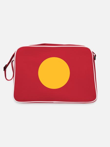 Sphere geometry - Retro Bag - red/white - Back