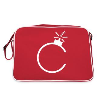 Bombe - Retro Tasche - Rot/Weiß - Hinten