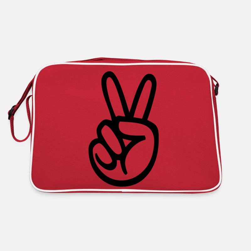 Victory (Handzeichen) Retro Tasche