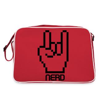 Nerd Gamer - Retro Bag - red/white - Back