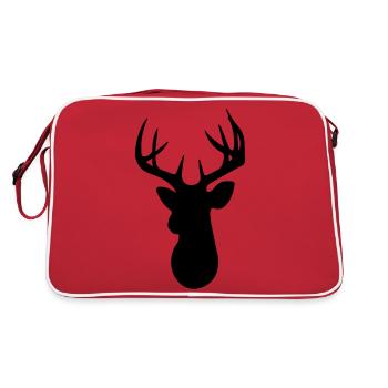 Stag Head - Sac Retro - rouge/blanc - Dos