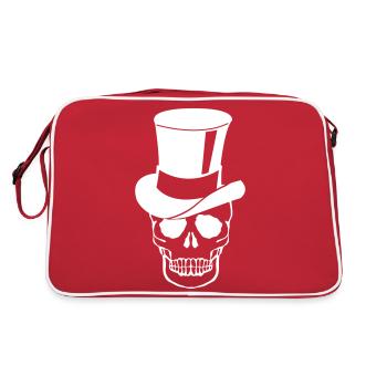 Cylindre de crâne - Sac Retro - rouge/blanc - Dos