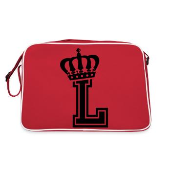 Letter L - Retro Bag - red/white - Back