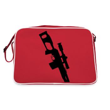 PSL fusil de sniper Dragunov - Sac Retro - rouge/blanc - Dos