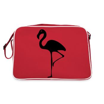Flamingo - Retro Bag - red/white - Back