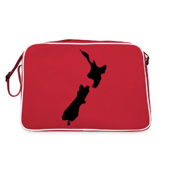 NEW ZEALAND NOUVELLE ZÉLANDE - Sac Retro - rouge/blanc - Dos