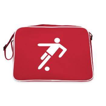 Footballeur sport cadeau pour les athlètes - Sac Retro - rouge/blanc - Dos