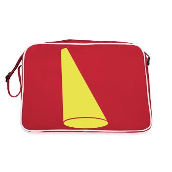Design Spotlight Light Cone Stage - Sac Retro - rouge/blanc - Dos
