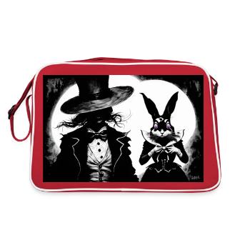 Alice #8 - Retro Tasche - Rot/Weiß - Hinten