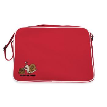Need for Speed with black lettering - Retro Bag - red/white - Back