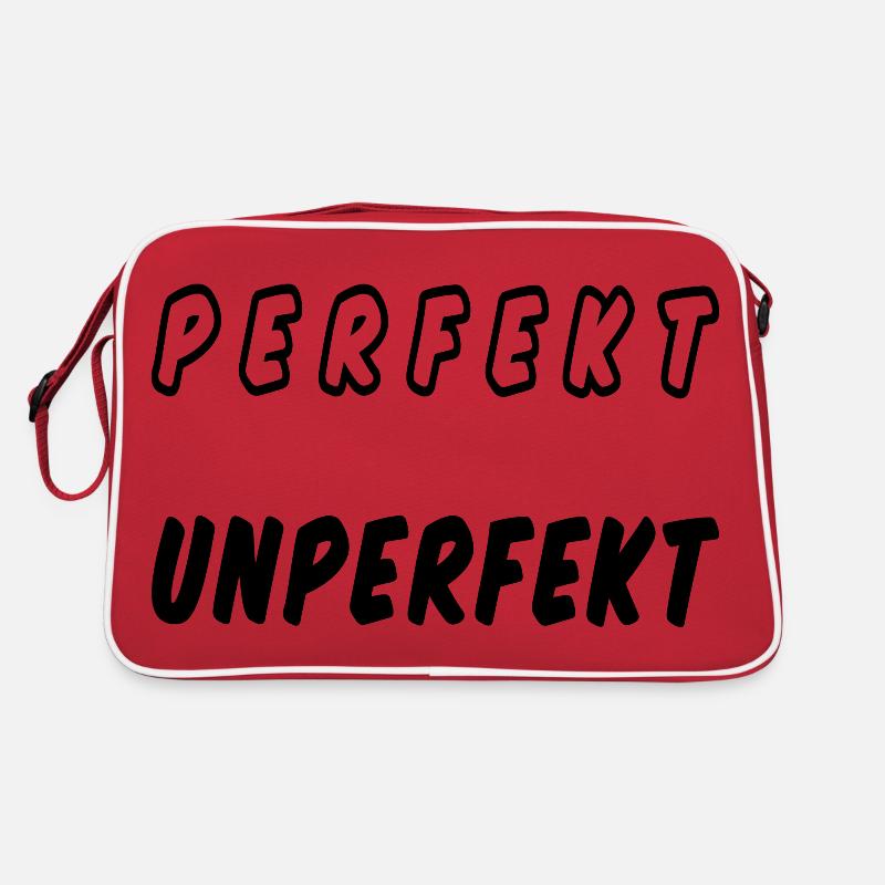 PERFEKT UNPERFEKT - Ich bin gut so wie ich bin Retro Tasche