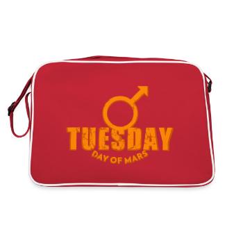 Tuesday Tuesday Mars Weekdays orange used look - Retro Bag - red/white - Back